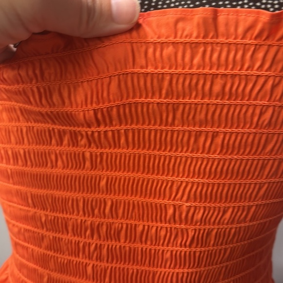 Tory Burch Smocked midi maxi orange dress size XS - Picture 5 of 10